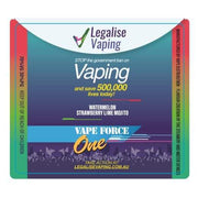 Vape Force ONE - Legalize Vaping - 60ml Fund Raising Liquid