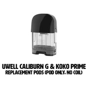 Uwell Caliburn G & Koko Prime | Replacement Pods (Pod Only, No coil)