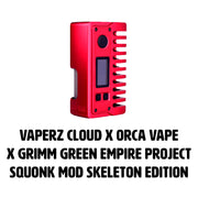 Vaperz Cloud x Orca Vape x Grimm Green Empire Project Squonk Mod Skeleton Edition